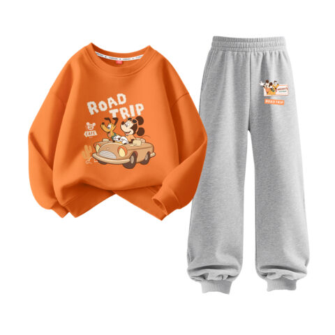 Disney Kids Casual Sportswear Crew Neck Moderate
