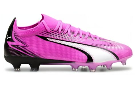 PUMA Ultra Match Low top AG Artificial Ground Abrasion Resistant Soccer Shoes Unisex Pink White
