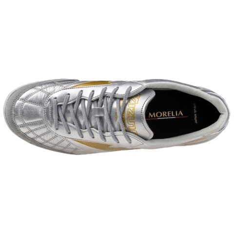 Mizuno MORELIA SALA TF Turf Slip Resistant Abrasion Resistant Soccer Shoes Unisex Silver