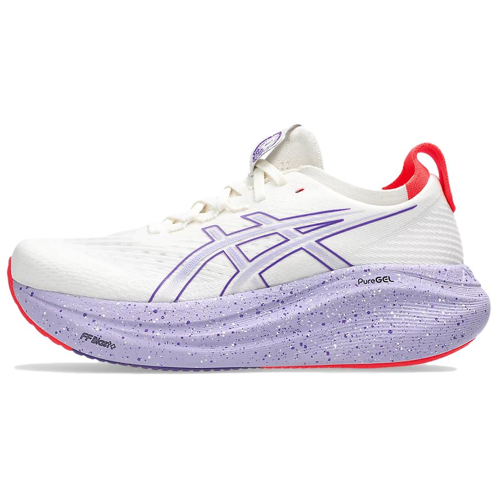 ASICS GEL Nimbus 27 Breathable FFBLAST+Technology , Track & Field Competition Running Shoes Women’s White
