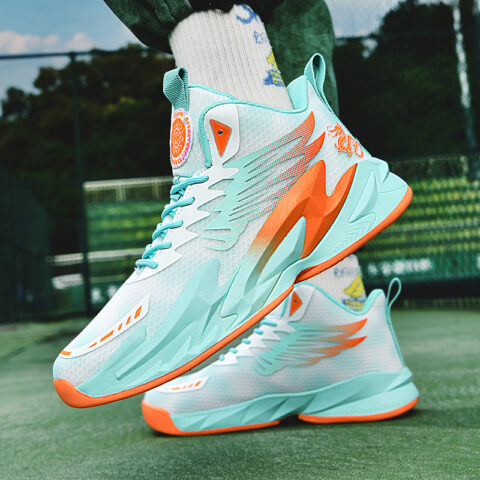 BIANSULONG Cushioning Coverage Balance Support Abrasion Resistant Slip Resistant High top Basketball Shoes Unisex