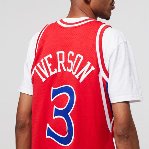 Mitchell & Ness Philadelphia 76ers Road 1996 97 Allen Iverson Swingman Jersey