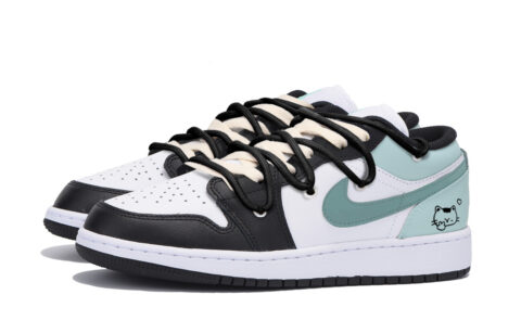 Jordan Air Jordan 1 Vintage Basketball Shoes Men’s Low Top Black Tiffany
