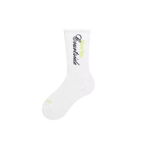 Lululemon Daily Essentials SS25 Crew Socks Unisex 1 Pack White/Green Grape
