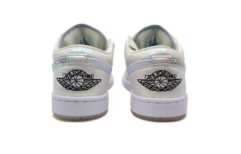 Jordan Air Jordan 1 Phantom Crystal Sakura Cushioning, Wear Resistant Low top Vintage Basketball Shoes Unisex Ecru