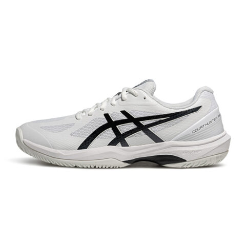ASICS COURT HUNTER FF Textile, Synthetic Leather Comfortable Slip Resistant Low top Badminton Shoes Men's White Black