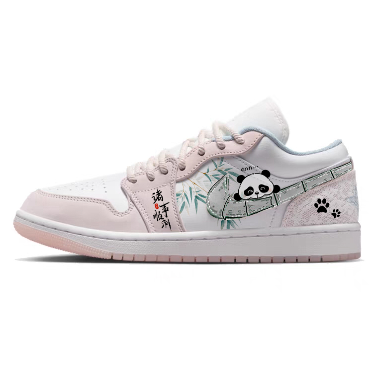 Jordan Air Jordan 1 Vintage Basketball Shoes Women's Low Top White/Pink
