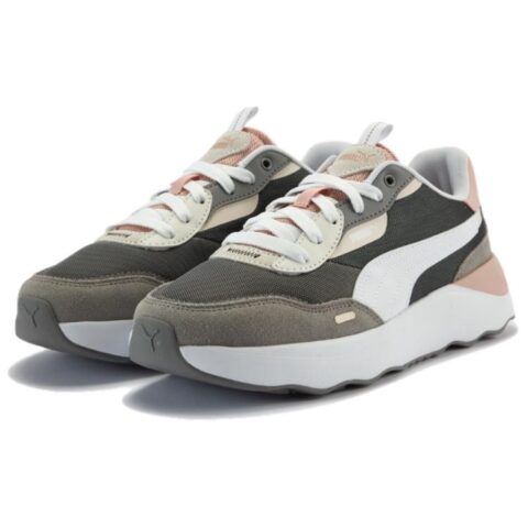 PUMA Runtamed Cushioning, Wear Resistant Low top Casual Running Shoes Women’s Gray