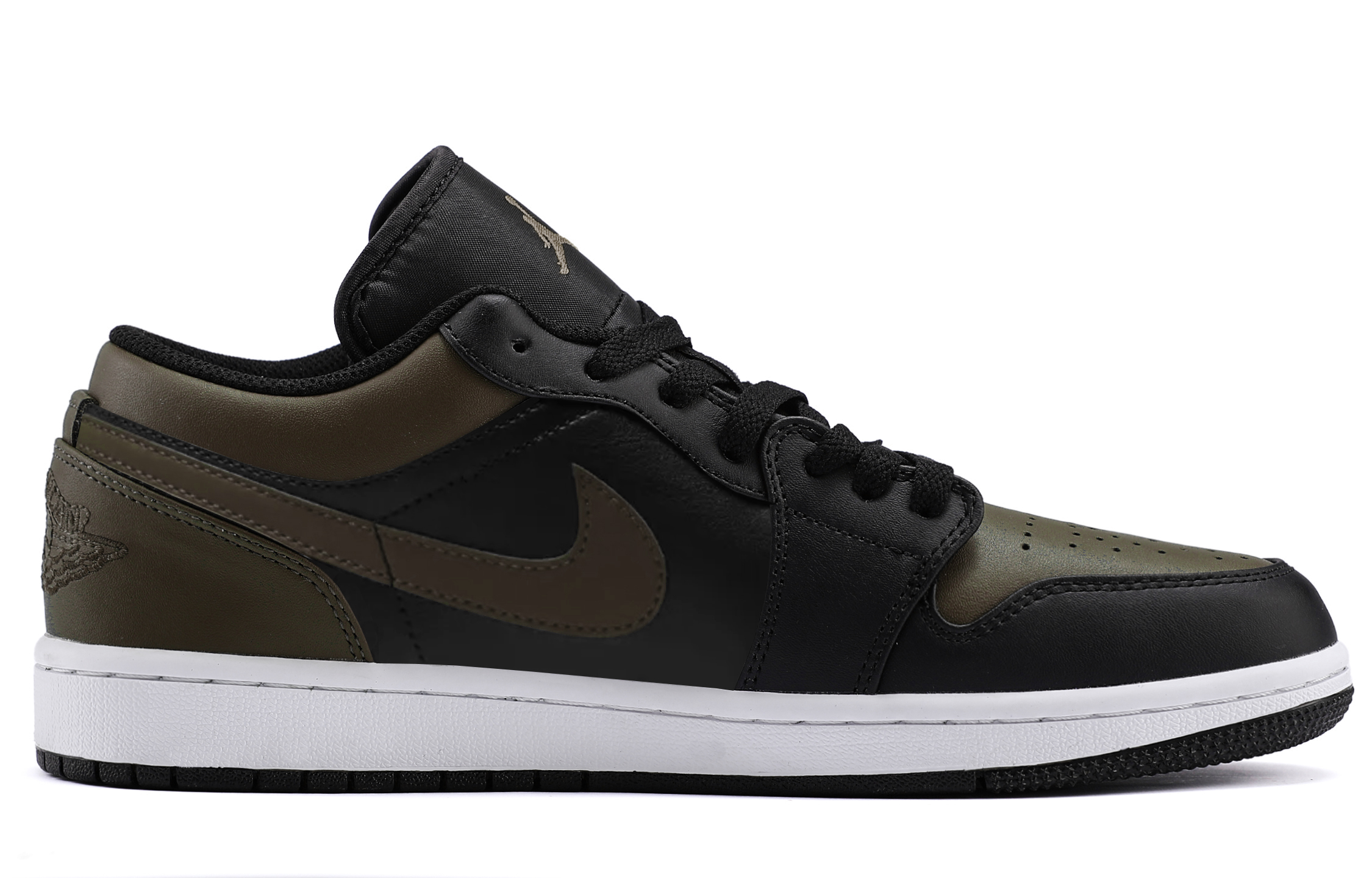 Jordan Air Jordan 1 Lightweight Low top Vintage Basketball Shoes Unisex Mocha