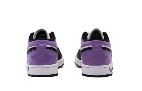 Jordan Air Jordan 1 Abrasion Resistant Low top Vintage Basketball Shoes Unisex Purple