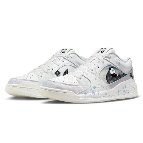 Jordan Stadium 90 Abrasion Resistant Slip Resistant Low top Vintage Basketball Shoes Men’s White Blue
