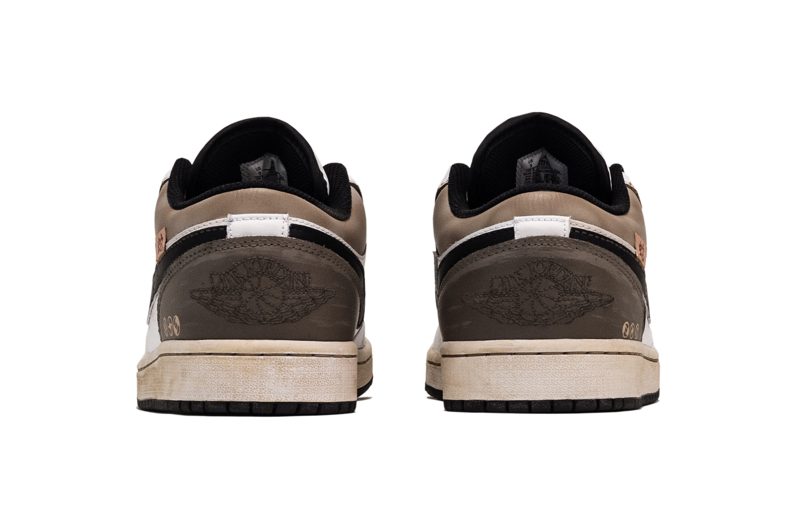 Jordan Air Jordan 1 Wealth Leather Cushioning Slip Resistant Cushioning Slip Resistant Low top Vintage Basketball Shoes
