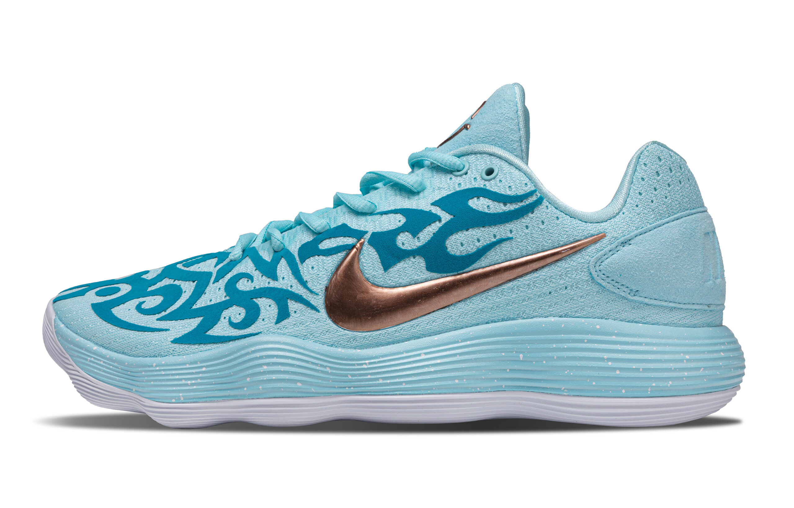 Nike Hyperdunk 2017 Seal Monster Flock Low top Basketball Shoes Men’s Blue White