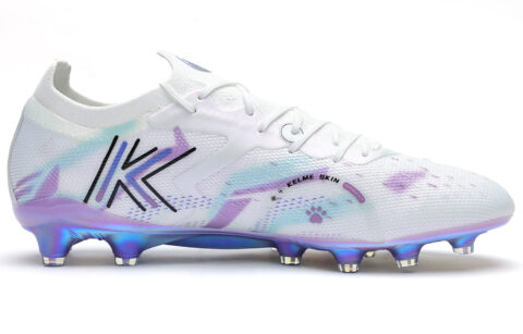 KELME Quick Spark 5.0 FG Firm Ground Cushioning Rebound Slip Resistant Soccer Shoes Unisex White Multicolor Flagship