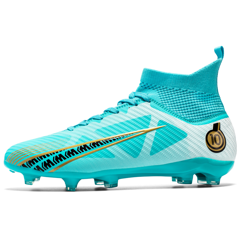 BIANSULONG FG Rubber Long Studs Soft Ground Cushioned Wear-Resistant Coverage Soccer Shoes Unisex