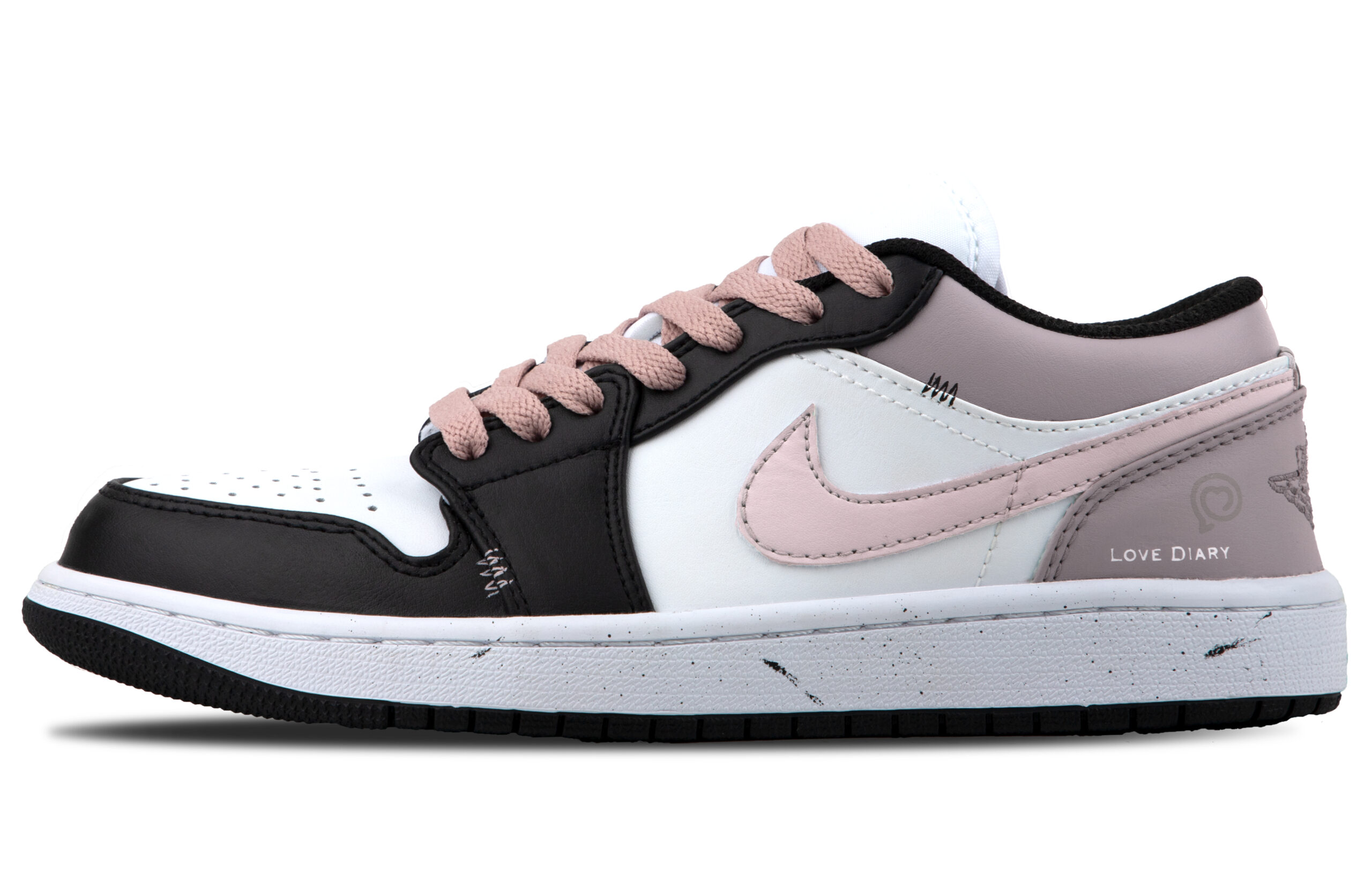 Jordan Air Jordan 1 Low top Vintage Basketball Shoes Unisex Rose Red