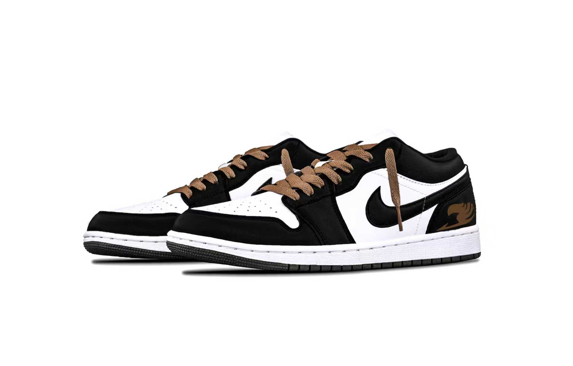 Jordan Air Jordan 1 Brown Tone AJ Cushioning, Wear Resistant Low top Vintage Basketball Shoes Unisex
