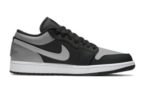 Jordan Air Jordan 1 Low top Skateboard Shoes Unisex Black Gray