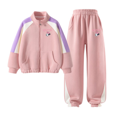 Disney Kids Casual Sportswear Stand Collar Moderate