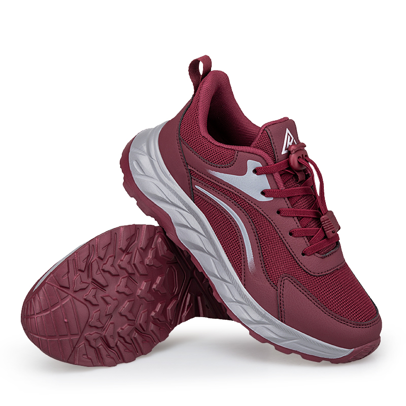 KANGLEJIAN Cushioning Breathable Lightweight Low top Casual Shoes Women’s Maroon