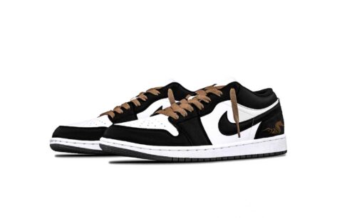 Jordan Air Jordan 1 Dragon Spirit Leather Cushioning, Wear Resistant Low top Vintage Basketball Shoes Unisex