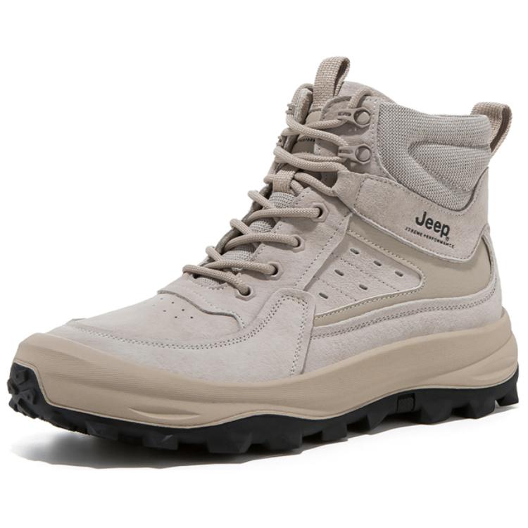 Jeep Cushioning, Wear Resistant High top Hiking Shoes Men’s Sand
