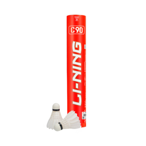 Li Ning C90 Duck Feather Shuttlecock 12 Pack Duck Feather All Round Duck Feather Shuttlecocks