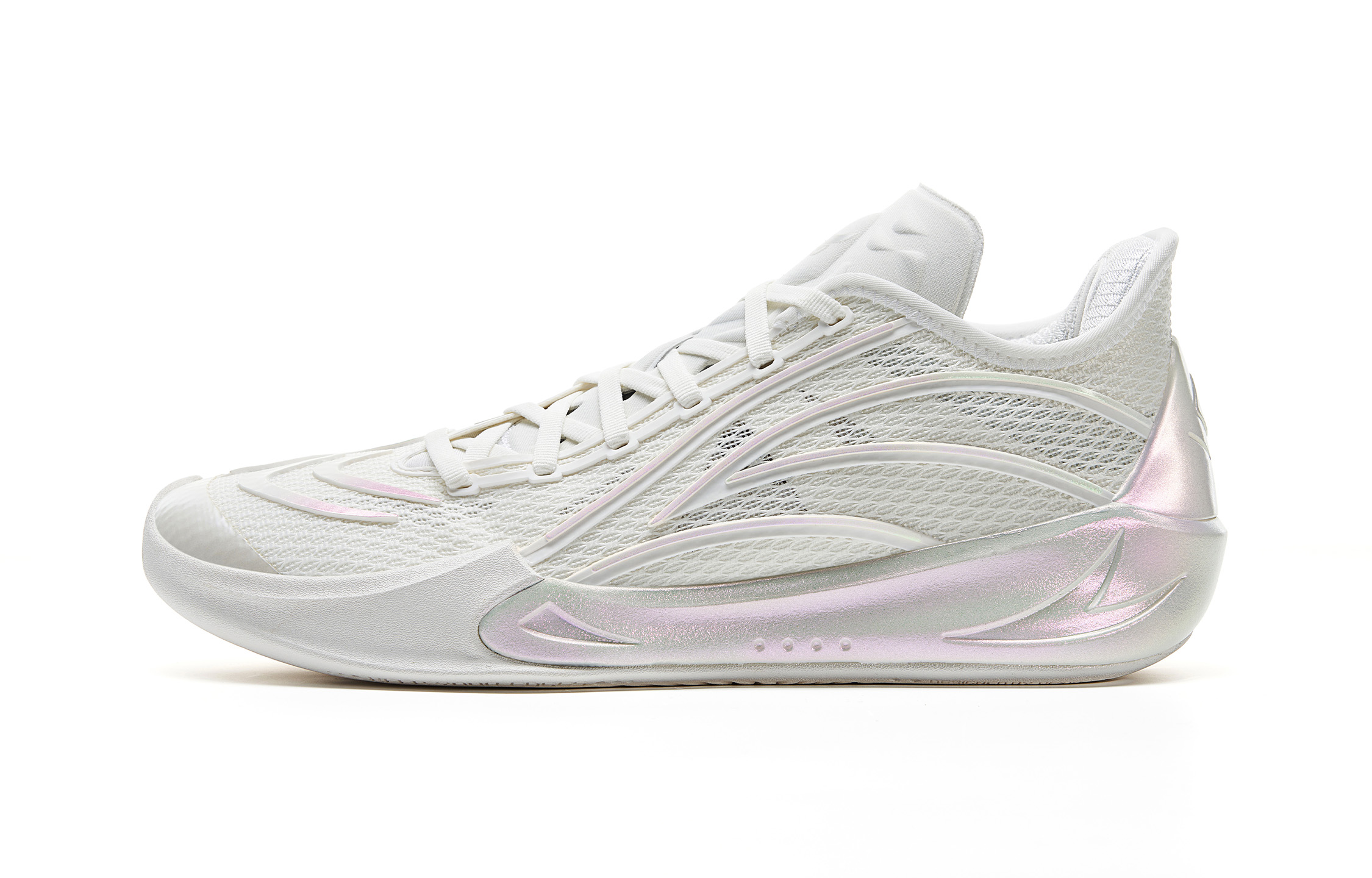 VEIDOORN Peregrine Falcon Basketball Shoes Unisex Low Top White