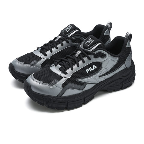 FILA Blade Low top Casual City Commuting Running Shoes Men’s Black Silver