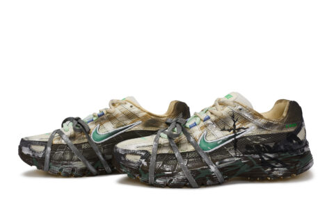 Nike P 6000 Slip Resistant Abrasion Resistant Low top Running Shoes Men’s Brown Silver Green