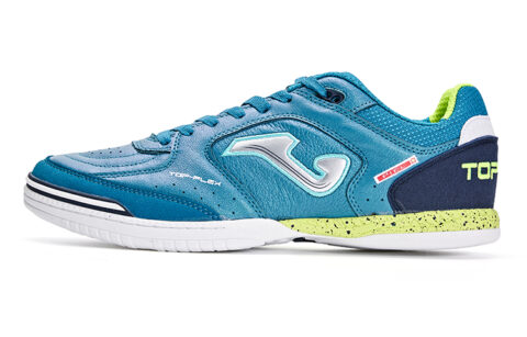 Joma Synthetic Leather Cushioning Rebound Indoor Soccer Shoes Men’s Blue Green