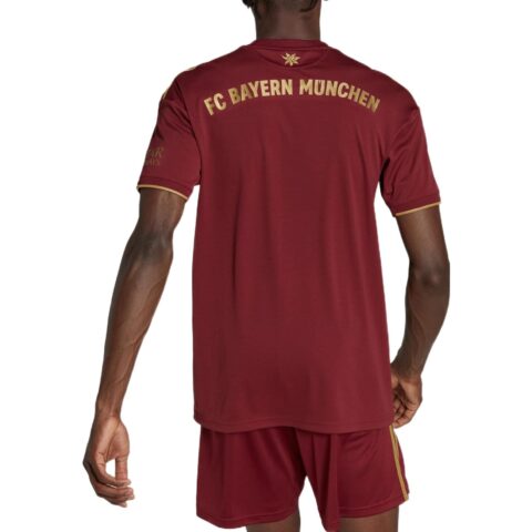 Adidas Bayern Munich Black Soccer Jersey Men’s Dark Red