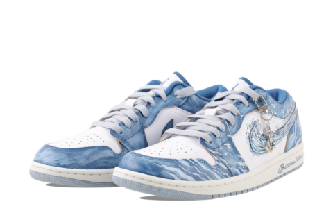 Jordan Air Jordan 1 Jiang Jin Yue, Poseidon’s Wrath Cushioning Slip Resistant Abrasion Resistant Low top