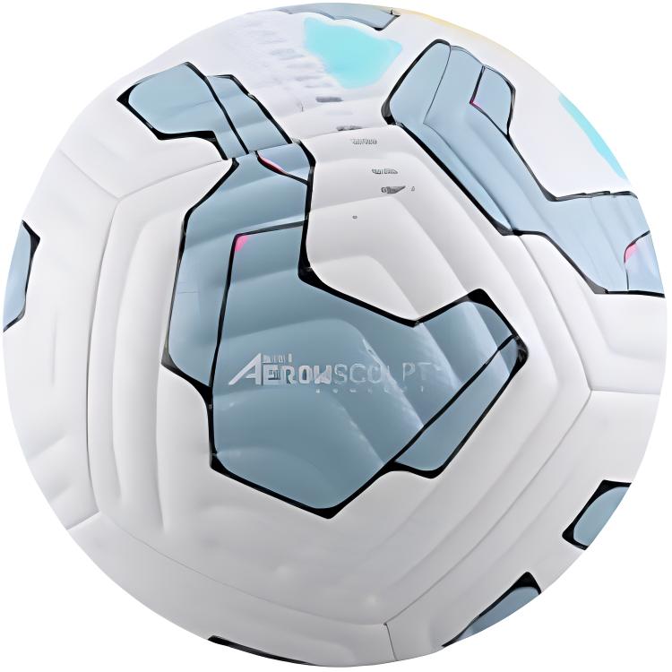 Nike Size 45 Soccer Ball Machine Stitched White Blue Unisex