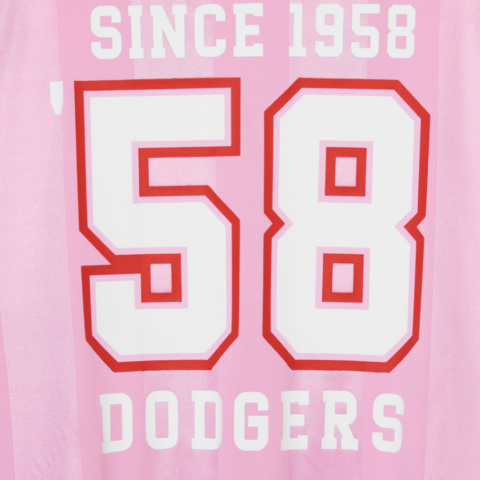 MLB Los Angeles Dodgers Retro Soccer Jerseys Women’s Pink