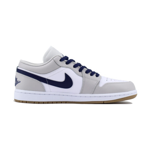 Jordan Air Jordan 1 Low top Vintage Basketball Shoes Unisex White Gray