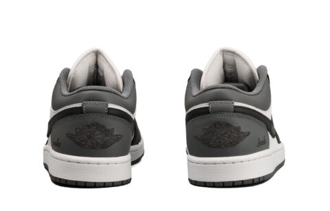 Jordan Air Jordan 1 Cushioning Slip Resistant Abrasion Resistant Low top Vintage Basketball Shoes Unisex Black