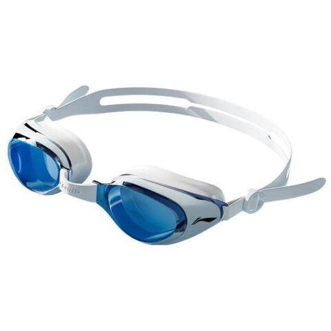 Li Ning Men's Professional Swim Goggles With New Arrival Women's Scuba Swim Goggles, Large Frame White
