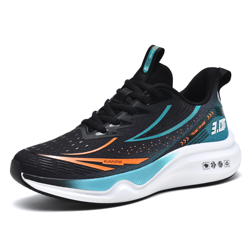 BIANSULONG Cushioning Abrasion Resistant Coverage Low top Running Shoes Men’s Black Green