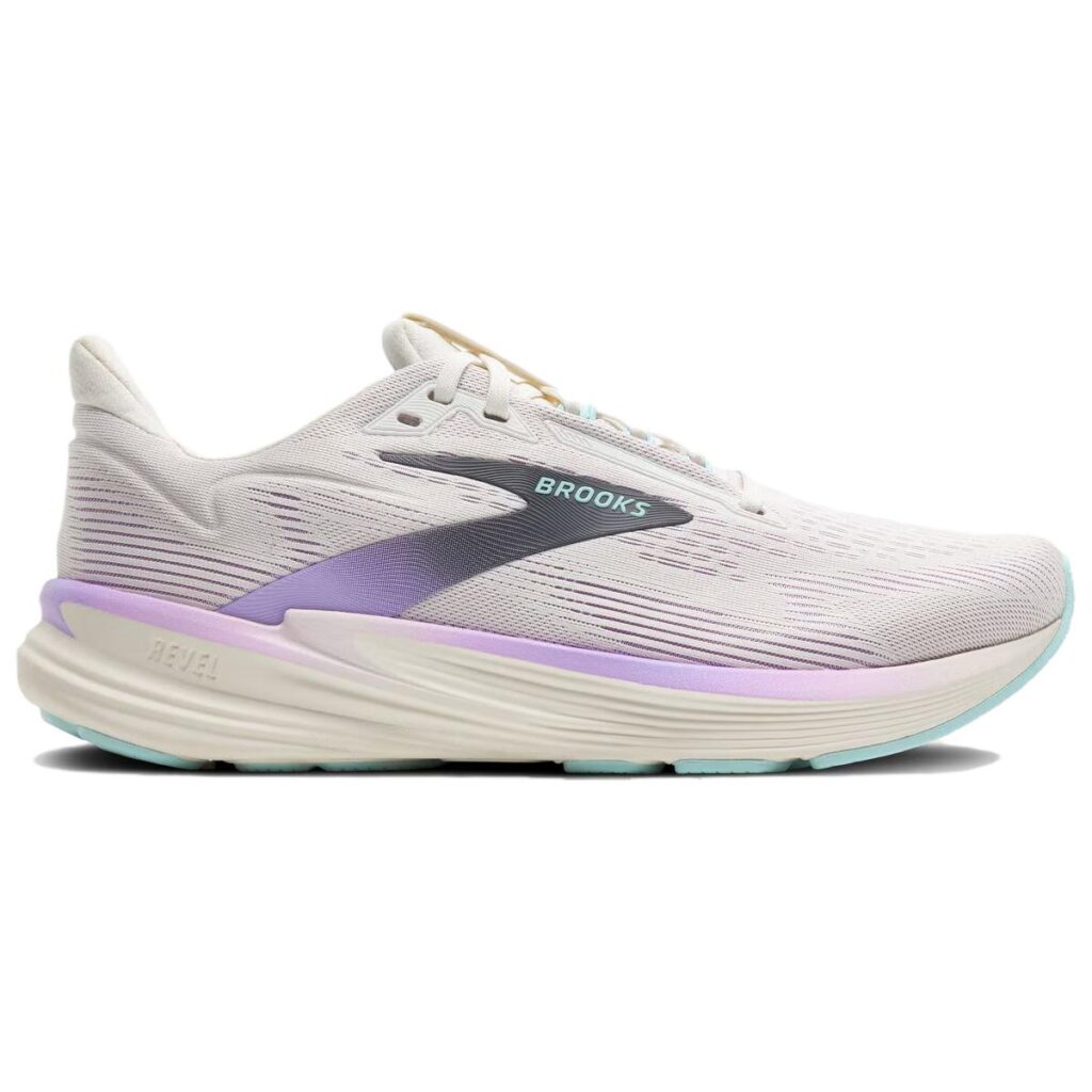 Brooks Revel 8 Breathable Running Shoes Women’s White Purple