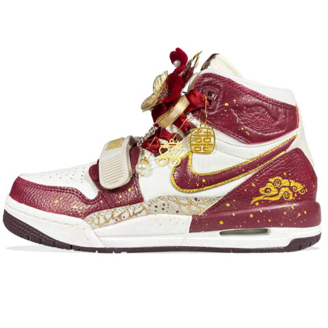 Jordan Legacy 312 High top Vintage Basketball Shoes Women’s Red