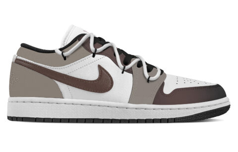 Jordan Air Jordan 1 Steam Moment, Fluid Bear Abrasion Resistant Low top Vintage Basketball Shoes Women’s Brown