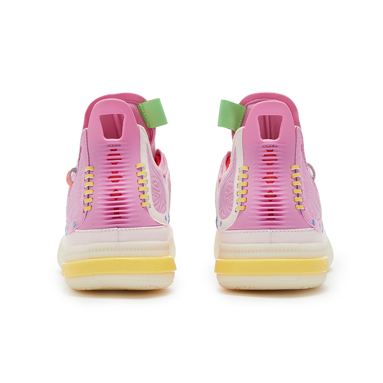 361° Joker 1 GT Cushioning Slip Resistant Abrasion Resistant Mid top Basketball Shoes Men’s Wild Rose