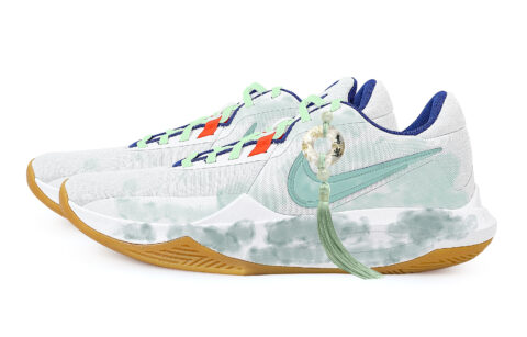 Nike Precision 6 Bamboo Ink Blue Dye White Box Fabric Slip Resistant Abrasion Resistant Low top Basketball Shoes Men’s