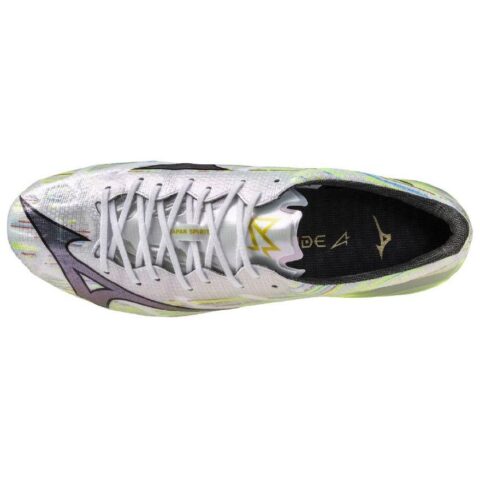 Mizuno Alpha 2 Slip Resistant Abrasion Resistant Soccer Shoes Unisex Silver Green