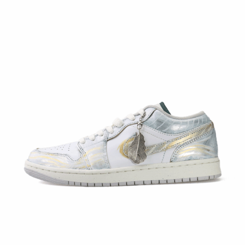 Jordan Air Jordan 1 Phantom Feather Tale Charm Edition Abrasion Resistant Abrasion Resistant Low top