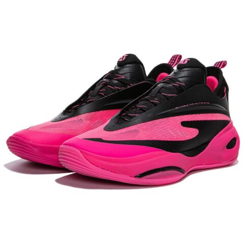 Erke Humble 2.0 Wear resistant And Waterproof Low top Cushioning Basketball Shoes Men’s Pink Black