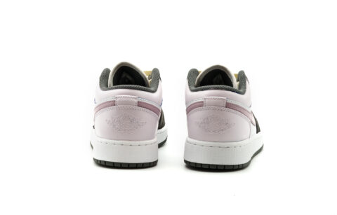 Jordan Air Jordan 1 Cushioning Slip Resistant Low top Vintage Basketball Shoes Unisex Lotus Color
