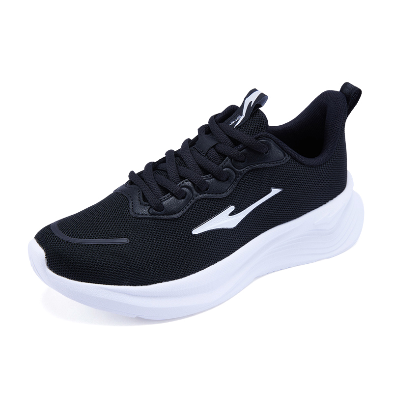 Erke Cushioning Slip Resistant Breathable Low top Casual Running Shoes Women’s Jet Black