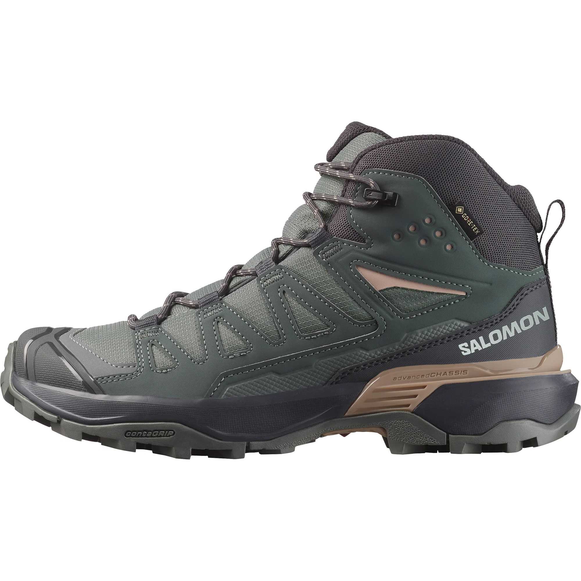 SALOMON X ULTRA 360 Fabric Cushioning Waterproof And Breathable Coverage Support Mid top Mountaineering Hiking Shoes